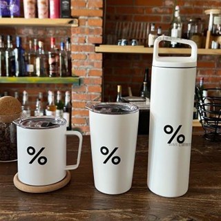 W&S家 【熱賣】保溫杯咖啡杯水杯Arabica%阿拉比卡咖啡馬克杯隨行隨手杯密封車載桌面保溫杯辦公室水杯