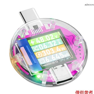 多功能Type-C PD檢測儀USB測試儀 觸控控鍵高壓48V CC曲線表 數顯電壓電流表 容量測量儀表 電流/電壓/功