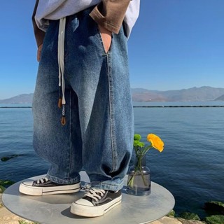 Smile Kids 臺灣現貨 兒童牛仔褲 男童直筒牛仔褲2025夏季春秋新款男孩中大童帥氣闊腿寬鬆帥長褲子