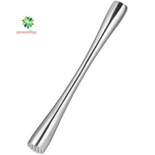 雞尾酒攪拌器不銹鋼檸檬搗碎器雞尾酒攪拌器冰搗碎器用於新鮮水果香料冰棒工具 26 釐米