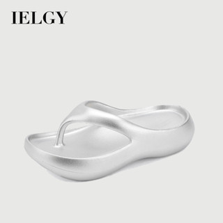 IELGY 厚底人字拖女夏季eva平底電鍍印花涼拖鞋