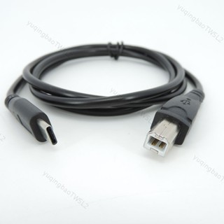 1m USB-c Type-c 公頭轉 USB B 型公頭資料線連接器延長線,用於手機列印機電子風琴批發 TW5L2