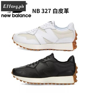 紐巴倫 New Balance 327白黑皮NB327跑步鞋男女休閒運動NewBalance