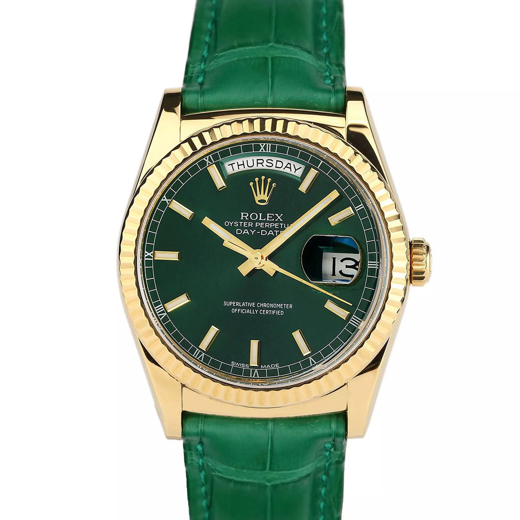 星期日誌型118138黃金星期機械男式 自動日期手錶