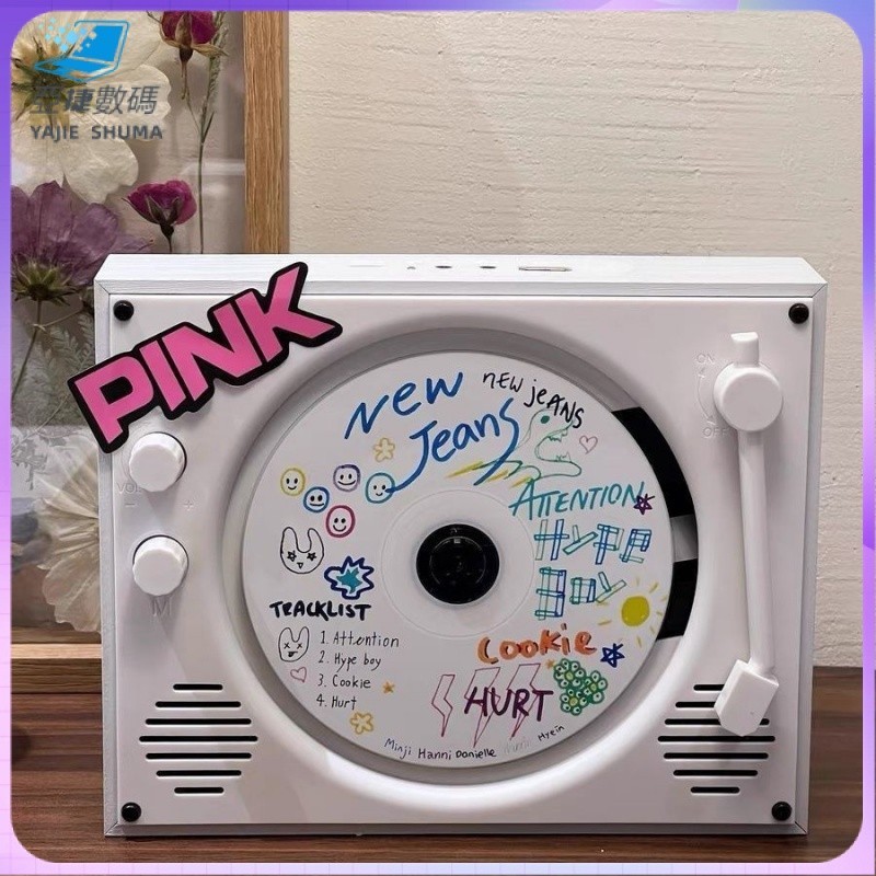 『熱賣現貨』✨✨ 播放器 CD機 時光嵗月充電CD機掛壁音響專輯播放器平價學習機生日送禮好物