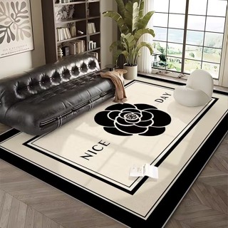 客廳地毯ins奶油風輕奢高級臥室房間書房現代沙發地墊茶几床頭毯水晶絨