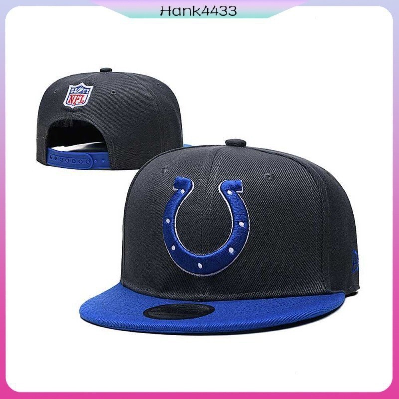 印第安納波利斯小馬 Colts NFL 橄欖球帽 刺繡 街舞 男女通用 可調整 嘻哈帽 運動帽 KOGQ