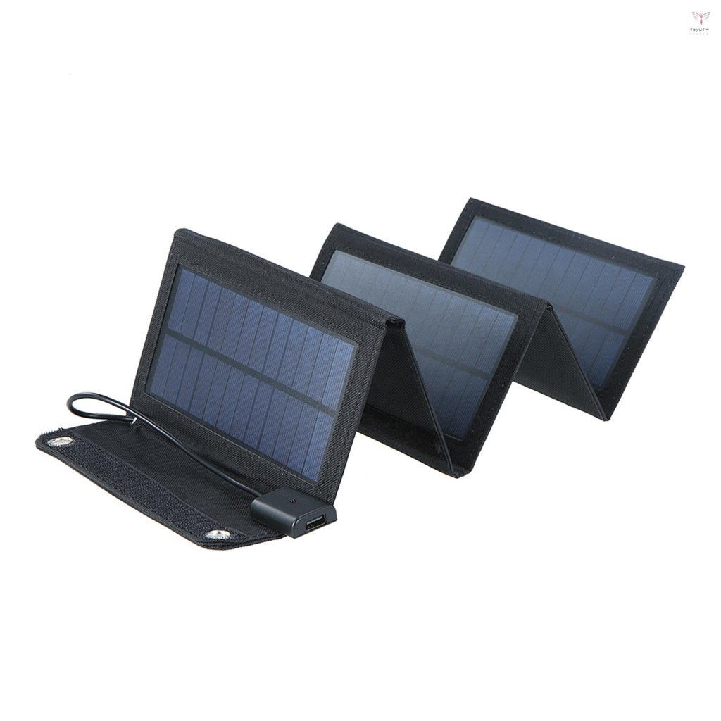 Uurig)20w 太陽能充電器可折疊太陽能電池板帶 USB 端口防水露營旅行兼容 iPhone 和 Android 智