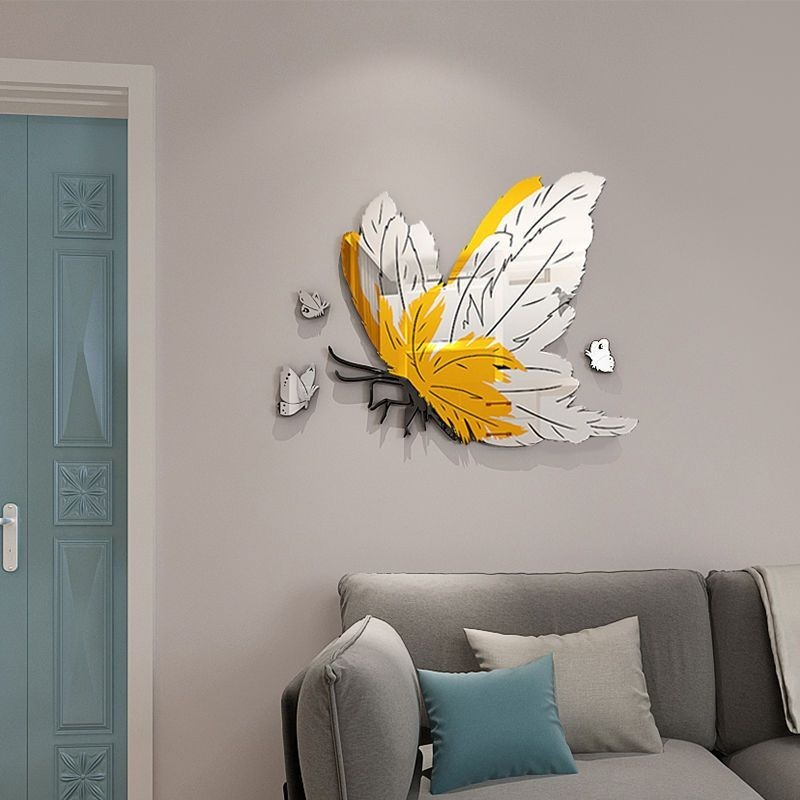【新款熱賣】創意蝴蝶牆貼3d立體客廳餐廳背景牆面牆上裝飾品臥室房間壁飾自粘