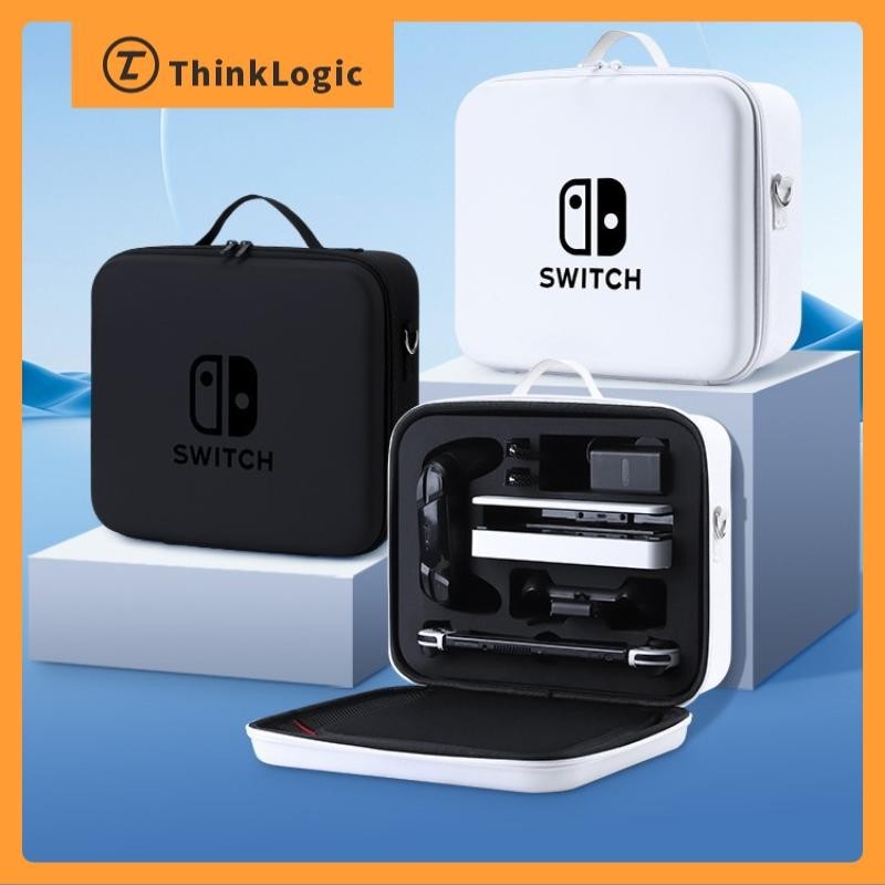 Switch 遊戲機便攜收納包 全配包 OLED保護套 大容量 NS卡帶盒 配件 多色可選