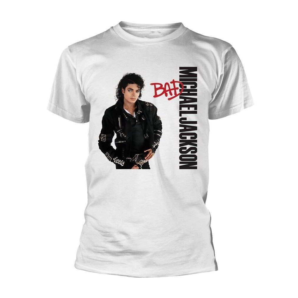 Michael Jackson'Bad' 白色 T 恤 - 全新