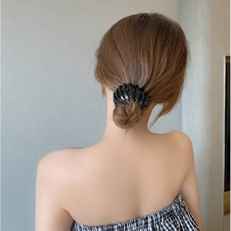 韓國女式髮帶女式髮髻馬尾髮帶