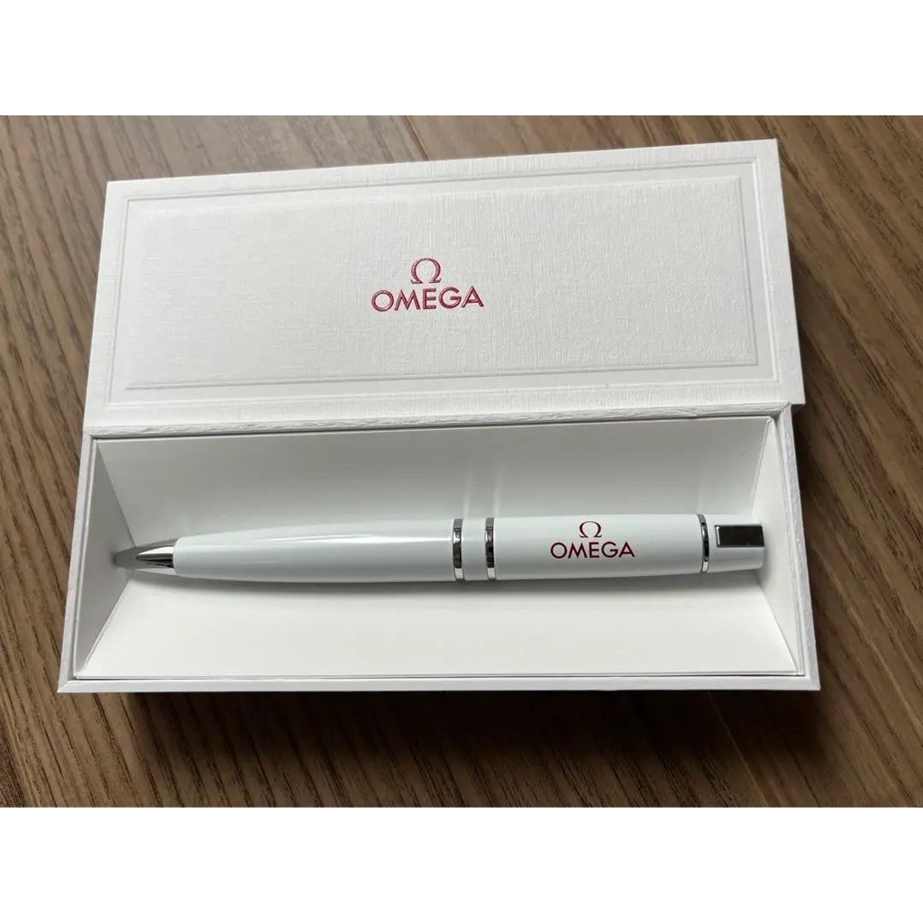 近全新 OMEGA 歐米茄 鋼筆 贈品 黑色 日本直送 二手
