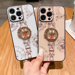 奢華流光鑲鑽指環 iPhone15 plus/14 Pro Max手機殼 蘋果13 12 11 Pro max支架保護套