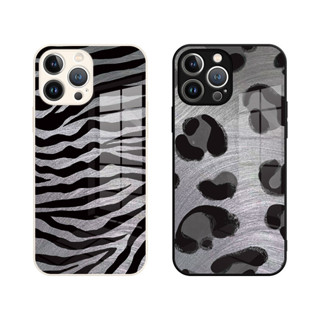 iPhone15豹紋手機殼蘋果12promax高級感14潮牌ip13時尚11黑白xr斑馬紋x液態玻璃xs適用女8plus