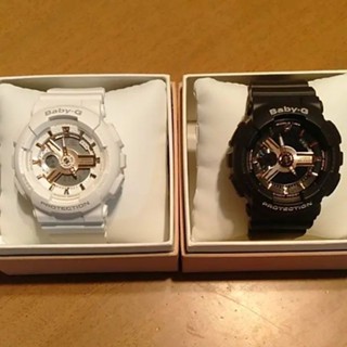 CASIO 手錶 BABY-G Metallic 黑色 白色 mercari 日本直送 二手