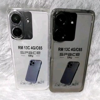 HP 軟殼外殼 SPACE TPU Redmi 13C 4G/Poco C65 透明矽膠手機背面保護膜+相機 Fc