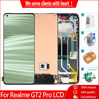 Realme GT2 Pro LCD 螢幕的原裝 6.7" 顯示屏 RMX3301 RMX3300 LCD 螢幕數字化儀