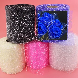 熱銷優品 手工玫瑰花鮮花束包裝卡通花束材料雪點紗網禮物包花紙裝飾diy DIY創意生活