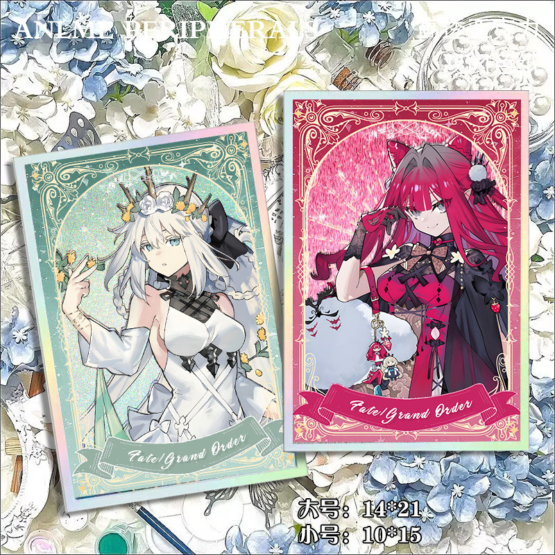 【潮玩精品摆件】FGO8摩根命運冠位指定奧伯龍亞剋力雙閃色紙鐳射銀蔥拉絲色卡穀子