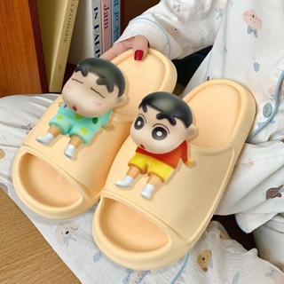 【臺灣現發】卡通蠟筆小新拖鞋 軟底拖鞋 多巴胺ins拖鞋 居家男女防滑拖鞋 超軟家用情侶拖鞋 室內拖鞋