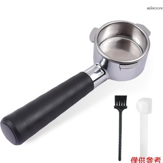 咖啡過濾手柄 咖啡機衝煮無底把手 54mm鉑富過濾籃+手柄過濾器不鏽鋼三耳三角手柄咖啡機配件