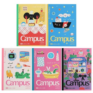 KOKUYO X TYAKASHA Campus點線U罫筆記本/ A5/ 5入 eslite誠品