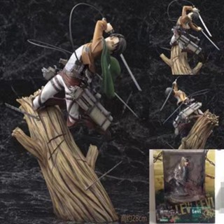 💕 公仔手辦進擊的巨人 旋轉的猛獸 樹樁 兵長 公仔 模型 GK 景品 盒裝 手辦 動漫 周邊 桌面 機箱 擺件