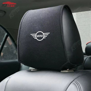 迷你棉質汽車座椅頭枕保護套汽車配件適用於 Mini Cooper Countryman Clubman Mini Coo