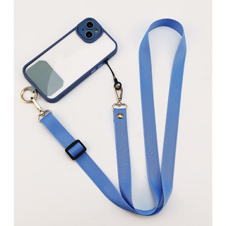純色可調節斜挎手機掛繩掛繩適用於手機通用可拆卸