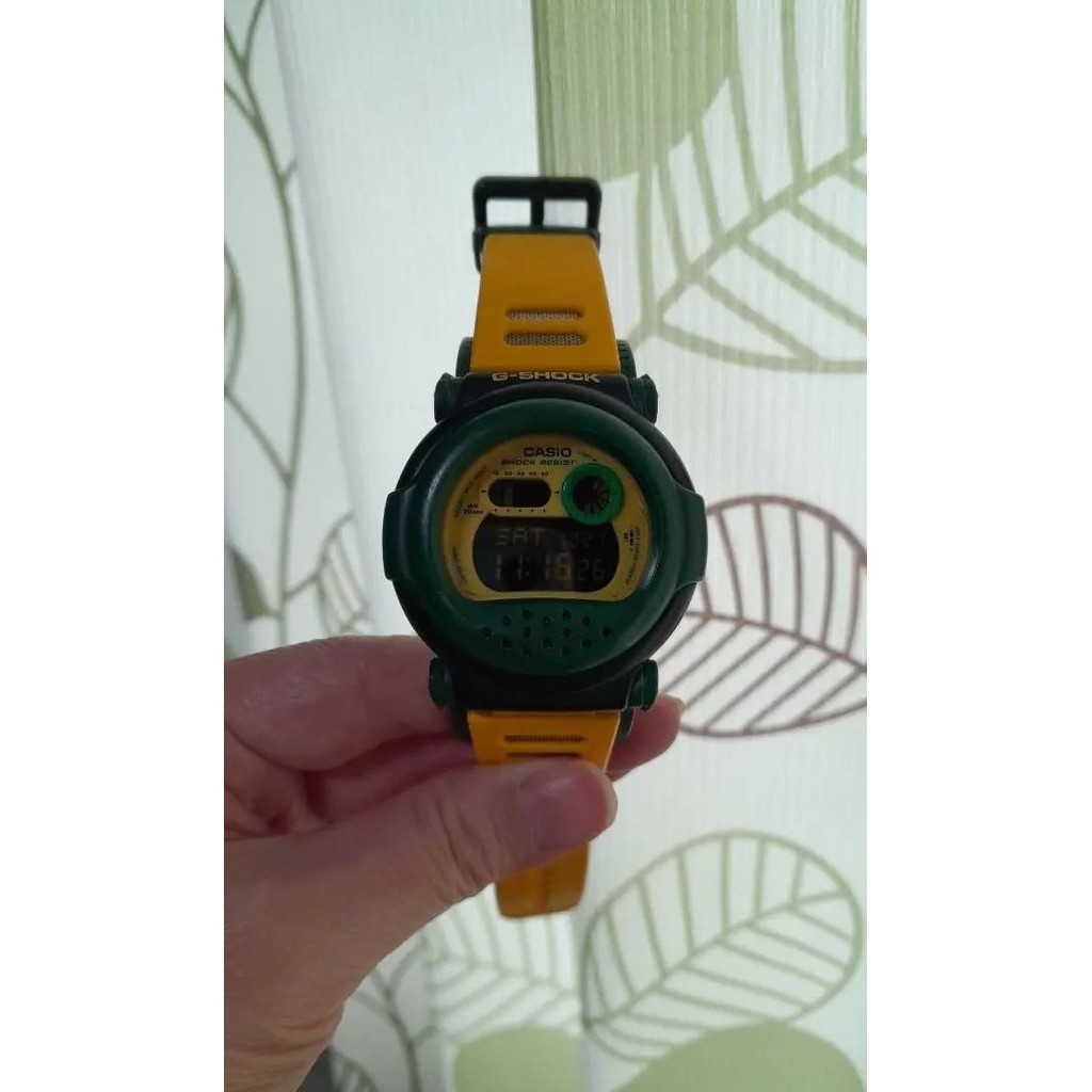 CASIO G-shock 手錶 G-SHOCK 黃色 綠色 日本直送 二手