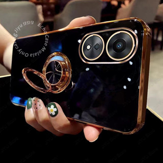 OPPO A60 2024 CPH2631 軟殼帶指環支架矽膠防震手機殼