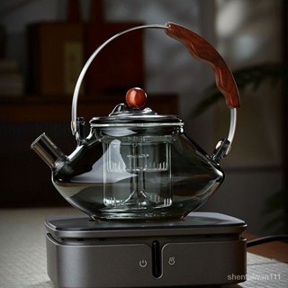 玻璃提樑茶壺加厚耐高溫玻璃煮茶器大容量養生壺電陶爐燒水壺茶具 QHYO