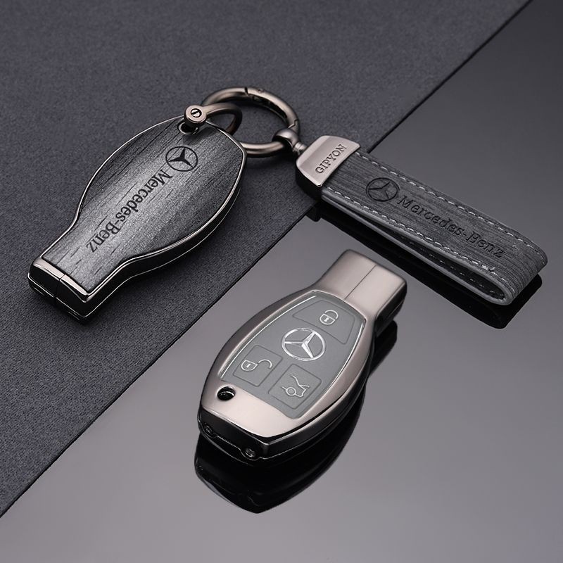 賓士 Benz gla200 車用鑰匙改裝套 v260 c200 e260 c180 glc260 cla200 鋅合金