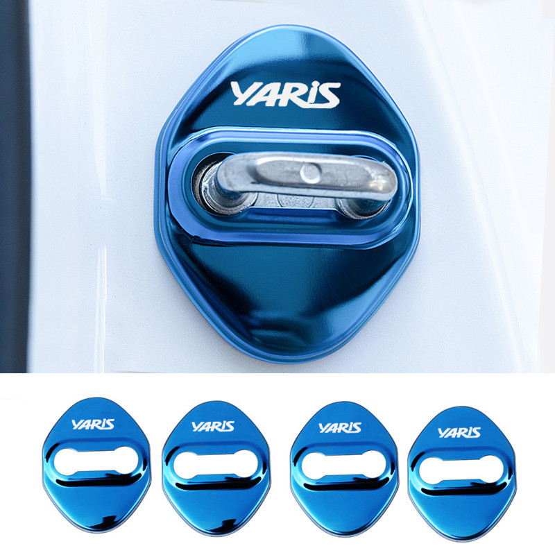 For4pcs 車門鎖蓋保護汽車配件適用於 Yaris 10 系列 Yaris Cross 10 系列 2020-202