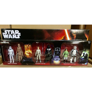 特惠價 星球大戰 星際大戰 六人合集戰鬥套裝公仔 StarWars盧克天行者白兵3.75寸六人合集微型戰鬥套裝 特惠價