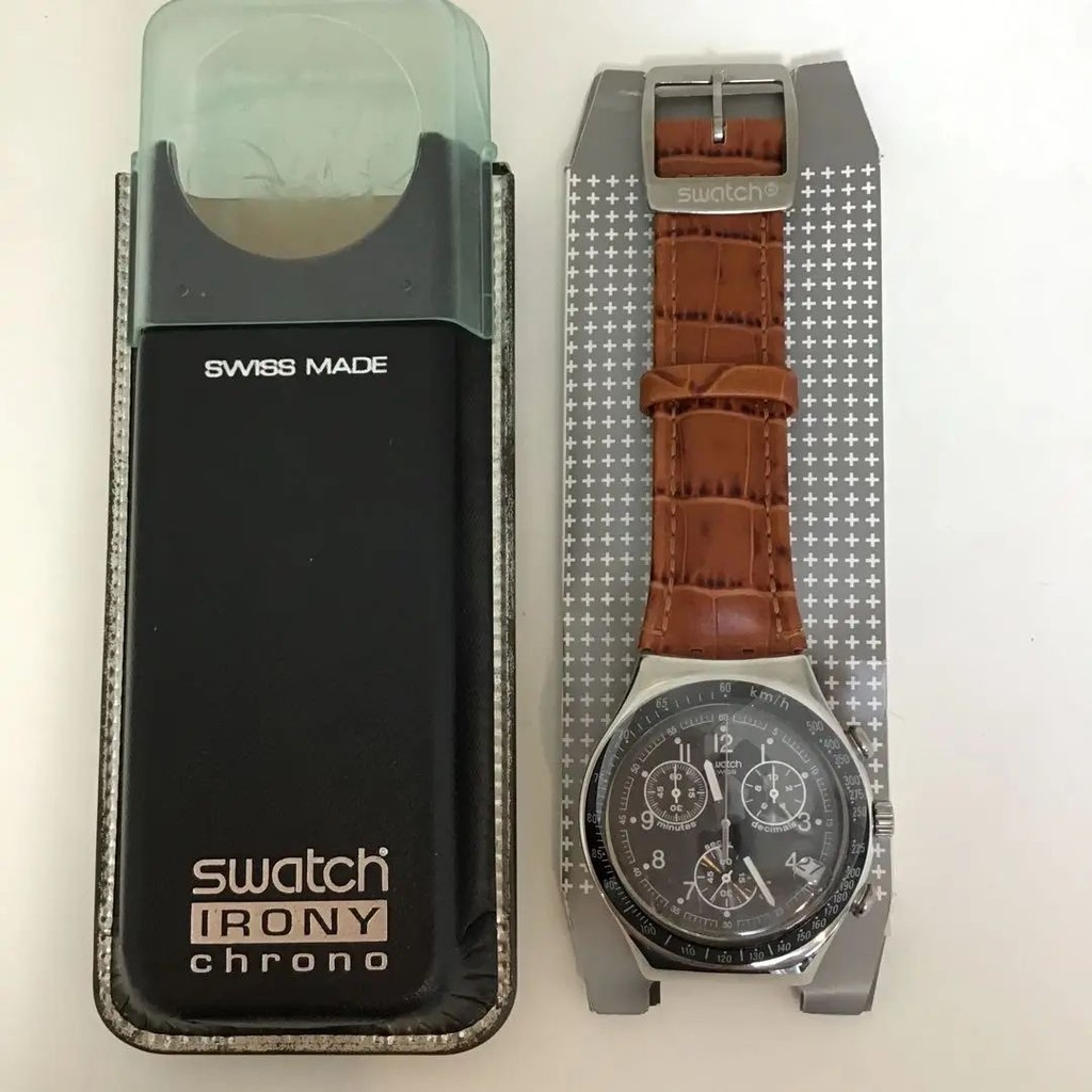 近全新 Swatch 手錶 IRONY CHRONO 石英 日本直送 二手