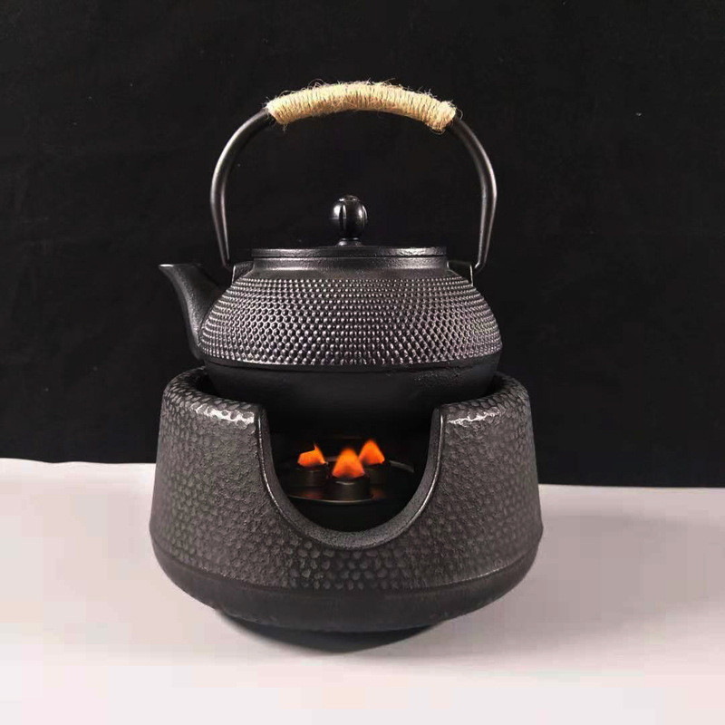 鑄鐵壺燒水壺手工無塗層老鐵壺日式戶外圍爐煮茶壺家用養生鐵茶壺