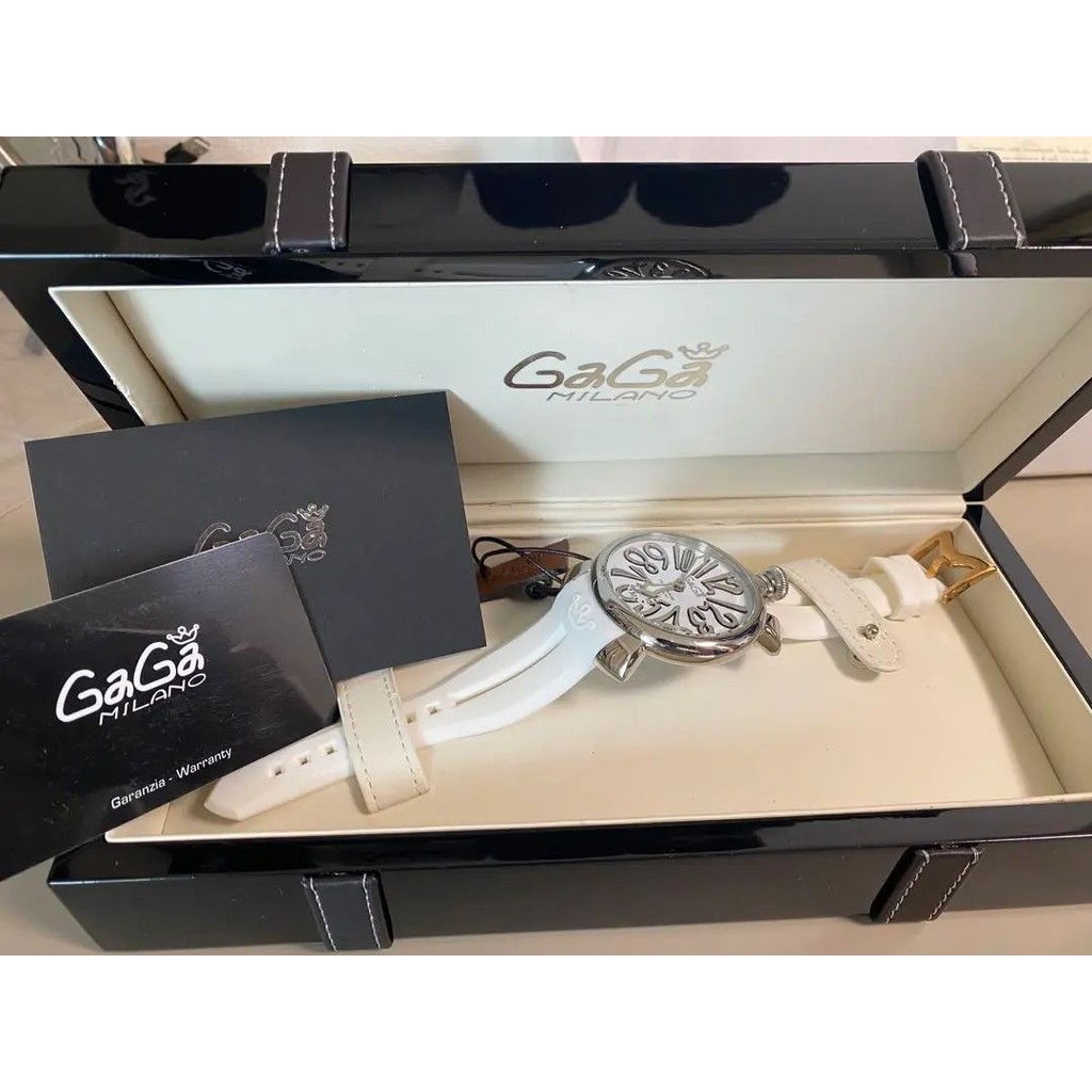 GaGa Milano 手錶 5010.1 Manuale 48mm 白 日本直送 二手