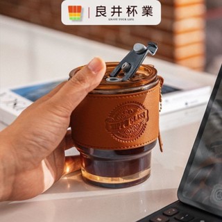 Zippo玻璃水杯帶吸管式咖啡杯ins風高顏值辦公室復古男女隨行杯子