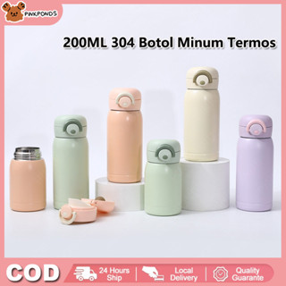 Termos Pinkponds 220 ML 不倒翁保溫杯真空杯不銹鋼 304 燒瓶保溫杯熱冷咖啡不倒翁耐熱保溫杯
