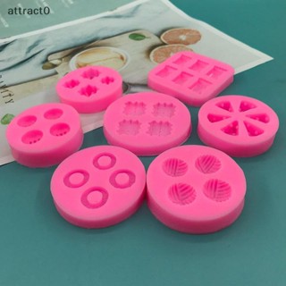 Attact 1 件食品形狀模具華夫餅乾乳酪巧克力片甜甜圈蛋糕裝飾工具軟矽膠創意軟糖模具 TW