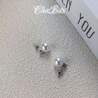 CZ珍珠耳環 925銀針 鑲嵌鋯石 低過敏 gift