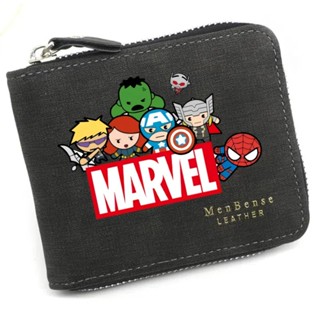 MARVEL 漫威系列高品質pu啞光拉鍊錢包大容量多功能收納錢包生日禮物