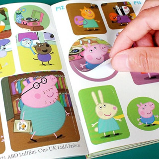 Peppa Pig/小豬佩奇 兒童卡通 貼紙書 貼上貼畫書寶寶貼畫紙 早教益智玩具 兒童節禮物