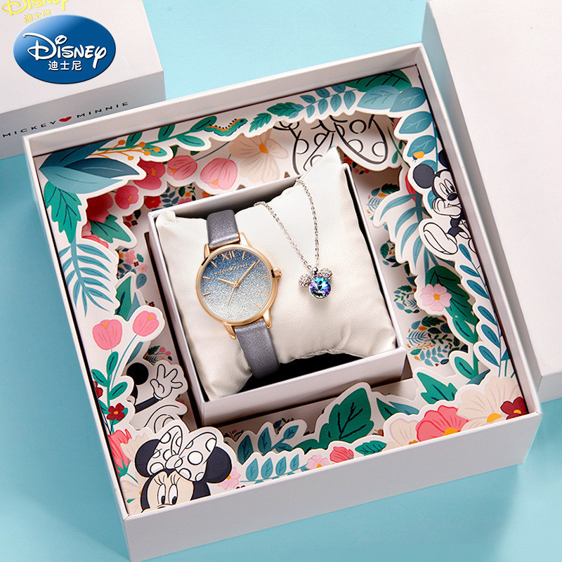 迪士尼花木蘭組合套裝飾品未來科技禮盒單隻搭配僅空盒不帶手錶