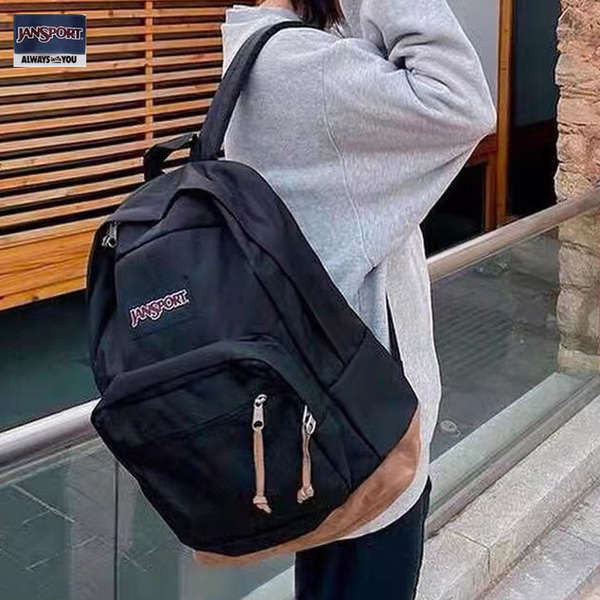 jansport2024新款高中大學生書包男士電腦背包女生旅遊雙肩背包女