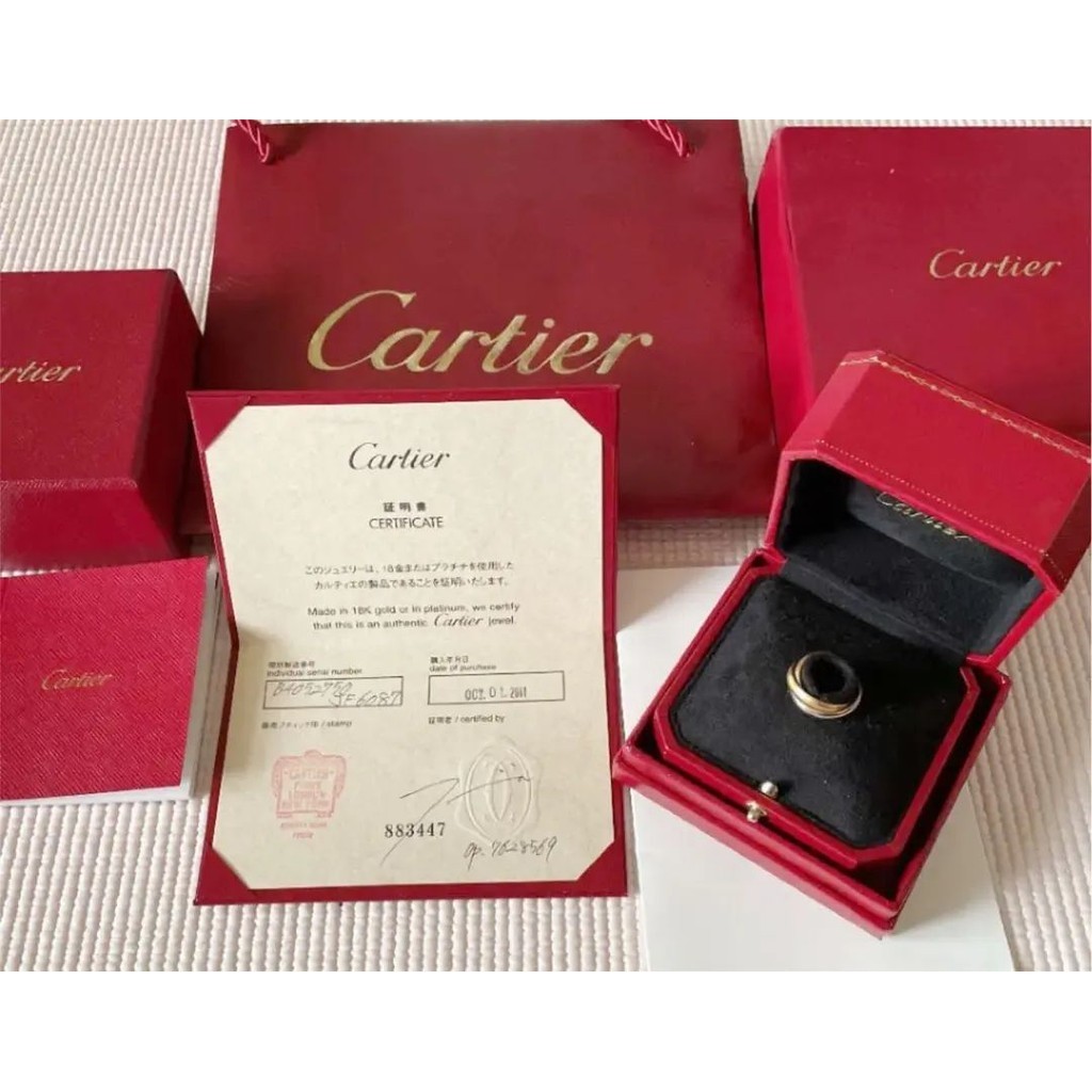 Cartier 卡地亞 領帶 戒指 750 Trinity系列 mercari 日本直送 二手
