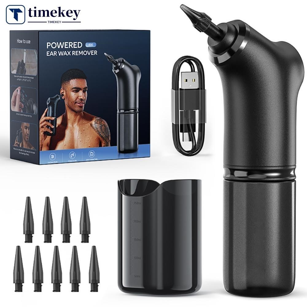 Timekey 4 種壓力模式電動耳朵清潔器套件耳垢去除水沖洗洗耳器成人兒童耳朵清潔器保健 M4T6