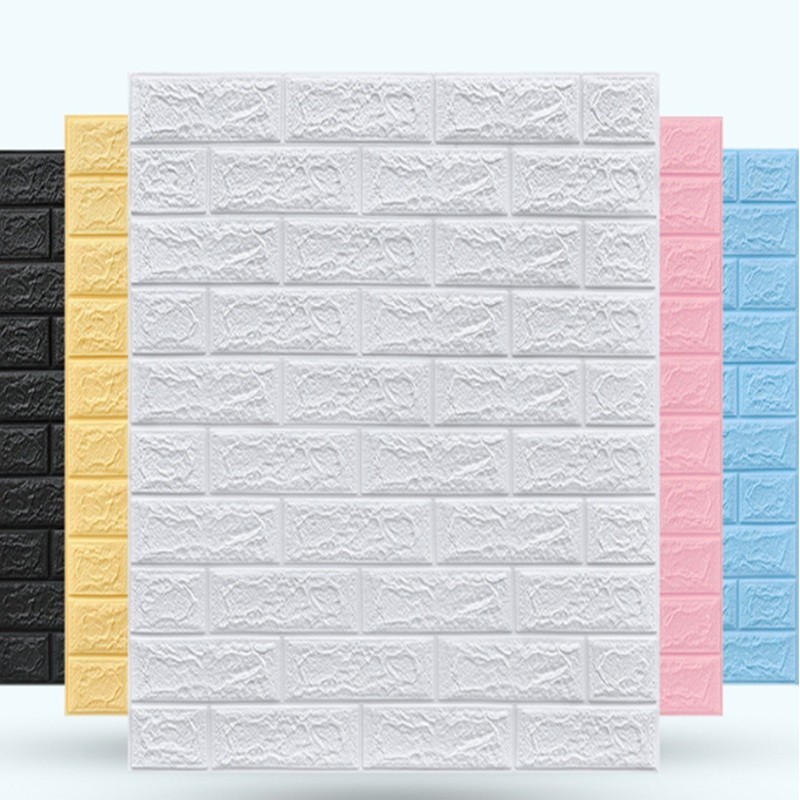 3d立體磚紋牆貼 防汙防撞壁紙XPE泡棉可環保裁剪自粘牆紙